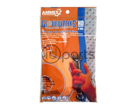 6-Pack Orange HD Nitrile Gloves Picture 1