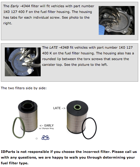 20k Service Kit (2.0L TDI CBEA CJAA) Picture 2