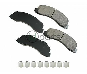 Akebono ProACT Ultra Premium Ceramic Disc Brake Pad Kit - Front (F150 Diesel)