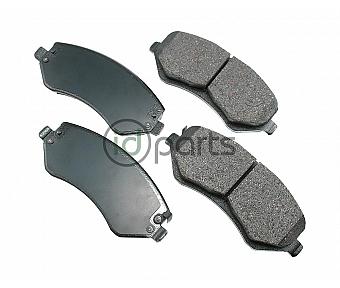 Akebono ProACT Ultra Premium Ceramic Disc Brake Pad Kit - Front (KJ)