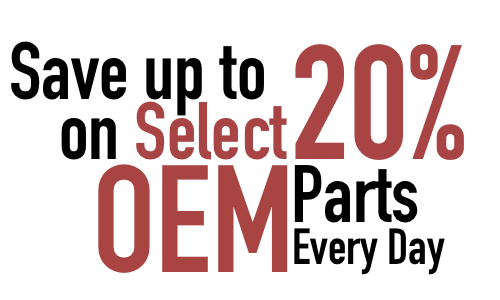 20% off Factory OEM Parts