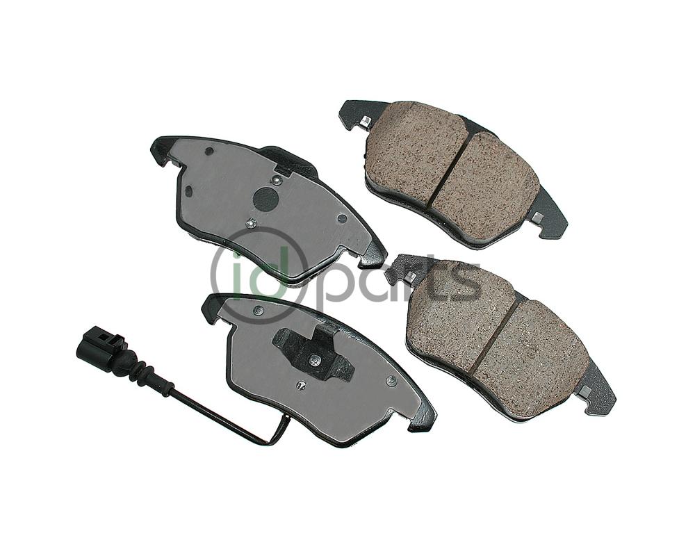 Akebono EURO Ultra Premium Ceramic Disc Brake Pad Kit - Front (A5)(Mk6)(8P) Picture 1