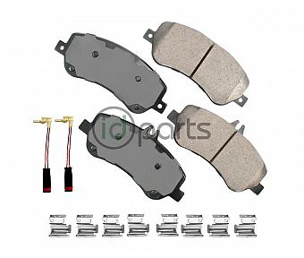 Akebono EURO Ultra Premium Ceramic Disc Brake Pad Kit - Front (X204)