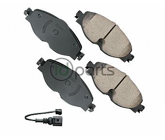 Akebono EURO Ultra Premium Ceramic Disc Brake Pad Kit - Front (Mk7)(8V)