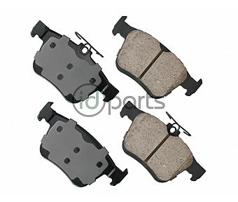 Akebono EURO Ultra Premium Ceramic Disc Brake Pad Kit - Rear(8V)