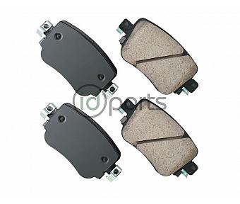 Akebono EURO Ultra Premium Ceramic Disc Brake Pad Kit - Rear (2015 Passat 272mm)