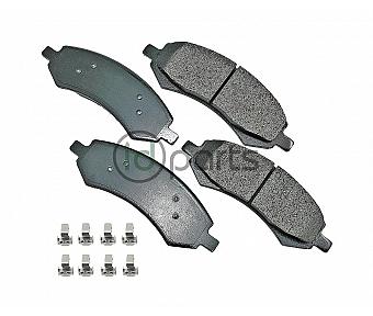 Akebono ProACT Ultra Premium Ceramic Disc Brake Pad Kit - Front (Ram Ecodiesel)