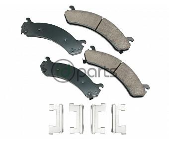 Akebono ProACT Ultra Premium Ceramic Disc Brake Pad Kit - Front (Silverado/Sierra HD Gen 1/Gen 2 LML)