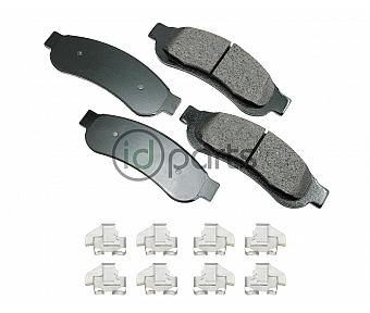 Akebono ProACT Ultra Premium Ceramic Disc Brake Pad Kit - Rear (Super Duty Gen 2)