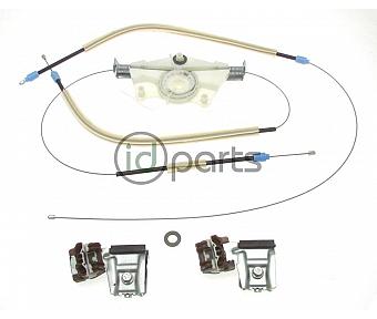 Window Regulator Repair Kit - Front Left/Driver (4-Door Jetta & Golf)