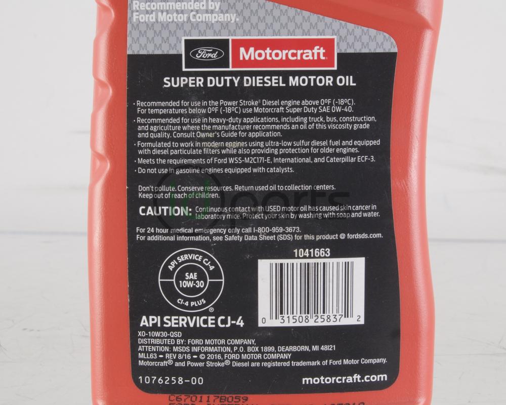 Motorcraft 10w-30 Super Duty Diesel Motor Oil 1 Quart Picture 2
