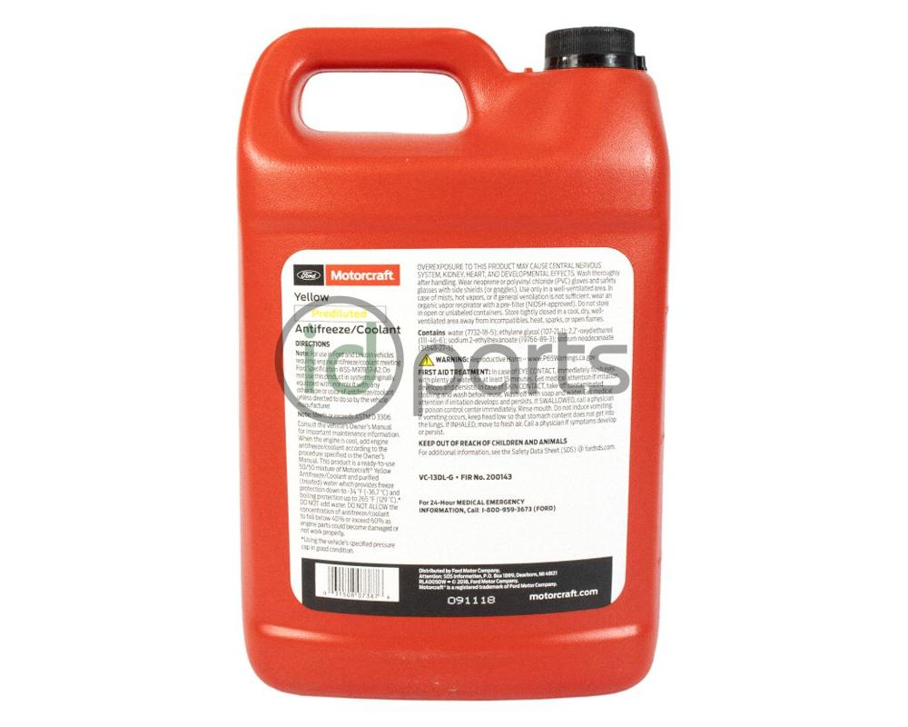Motorcraft Prediluted YELLOW Antifreeze/Coolant Picture 2