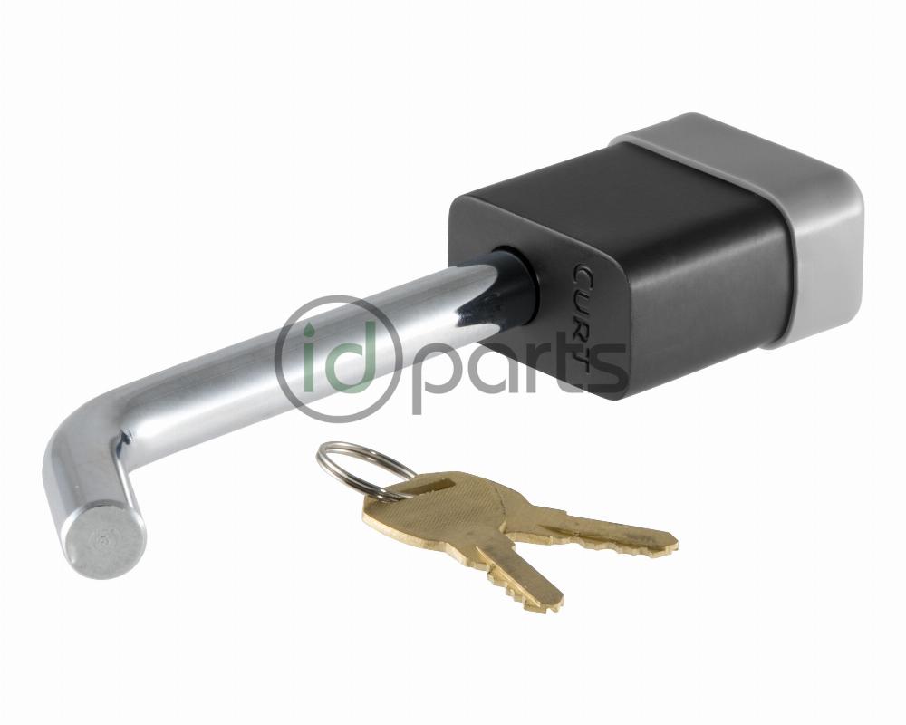 1/2&quot; Hitch Lock (1-1/4&quot; Receiver, Deadbolt, Chrome) Picture 2