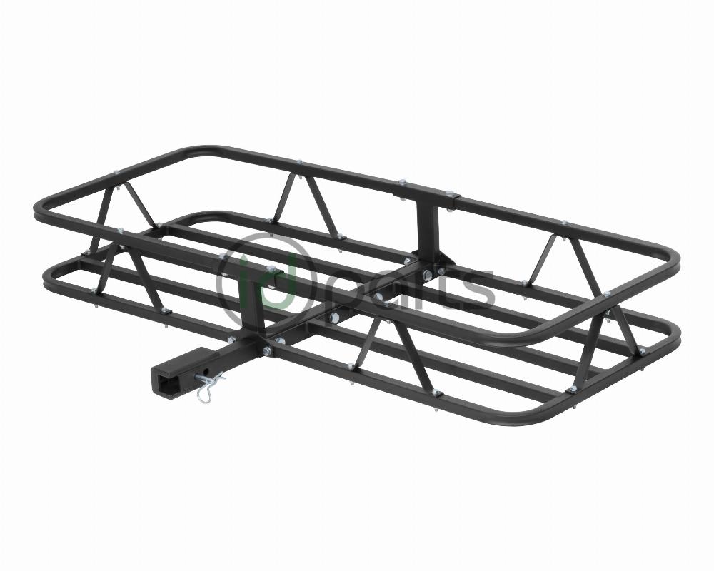 48&quot; x 20&quot; Basket-Style Cargo Carrier (Fixed 1-1/4&quot; Shank with 2&quot; Adapter) - Black