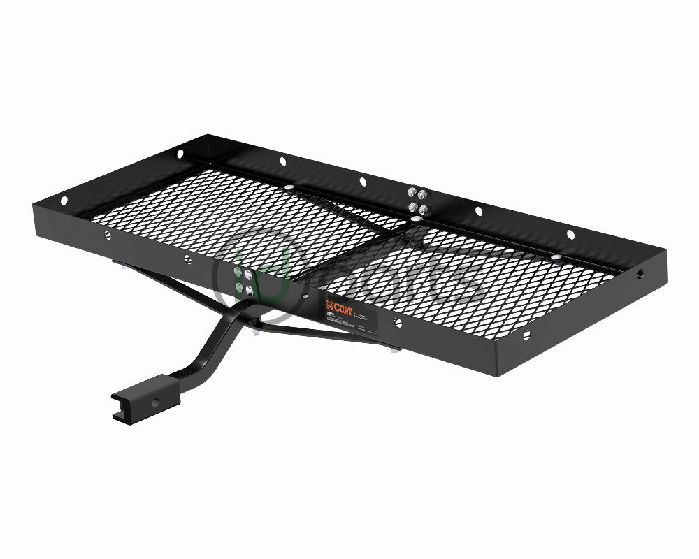 48" x 20" Tray-Style Cargo Carrier (Fixed 1-1/4" Shank with 2" Adapter) - Picture 1