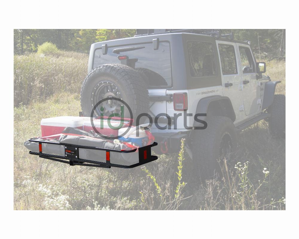 60&quot; x 20&quot; Basket-Style Cargo Carrier (Folding 2&quot; Shank) - Black  Picture 4