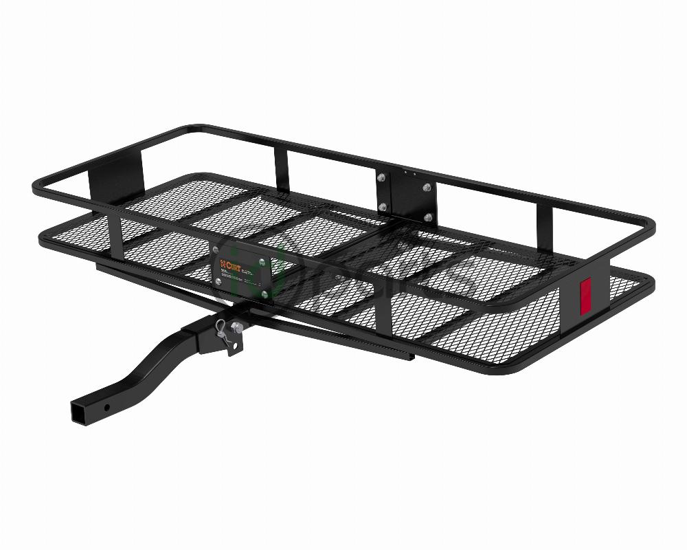 60&quot; x 24&quot; Basket-Style Cargo Carrier (Folding 2&quot; Shank) - Black