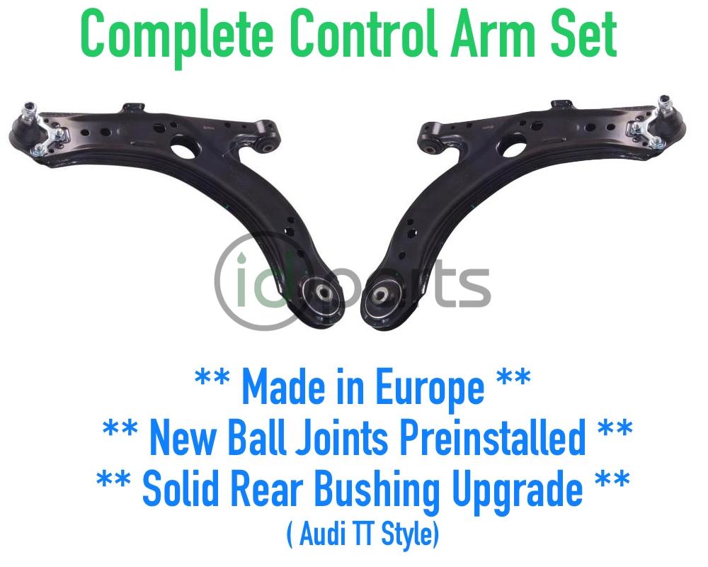 Control Arm Complete w/ Ball Joint & TT Bushings- Set (A4) Picture 1