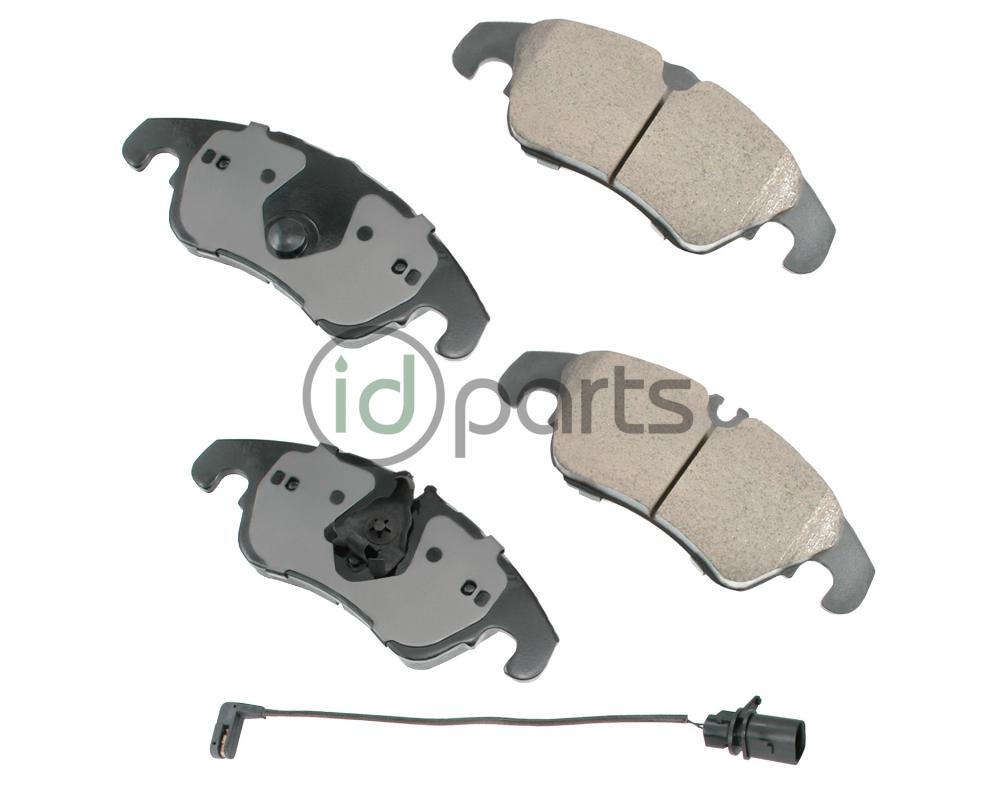 Akebono EURO Ultra Premium Ceramic Disc Brake Pad Kit - Front (C7)(Q5) Picture 1