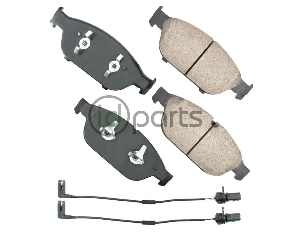 Akebono EURO Ultra Premium Ceramic Disc Brake Pad Kit - Front (C7)(D4) Picture 1