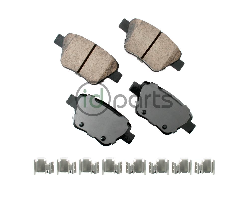 Akebono EURO Ultra Premium Ceramic Disc Brake Pad Kit - Rear (A5 Late)(Mk6)(NMS) Picture 1