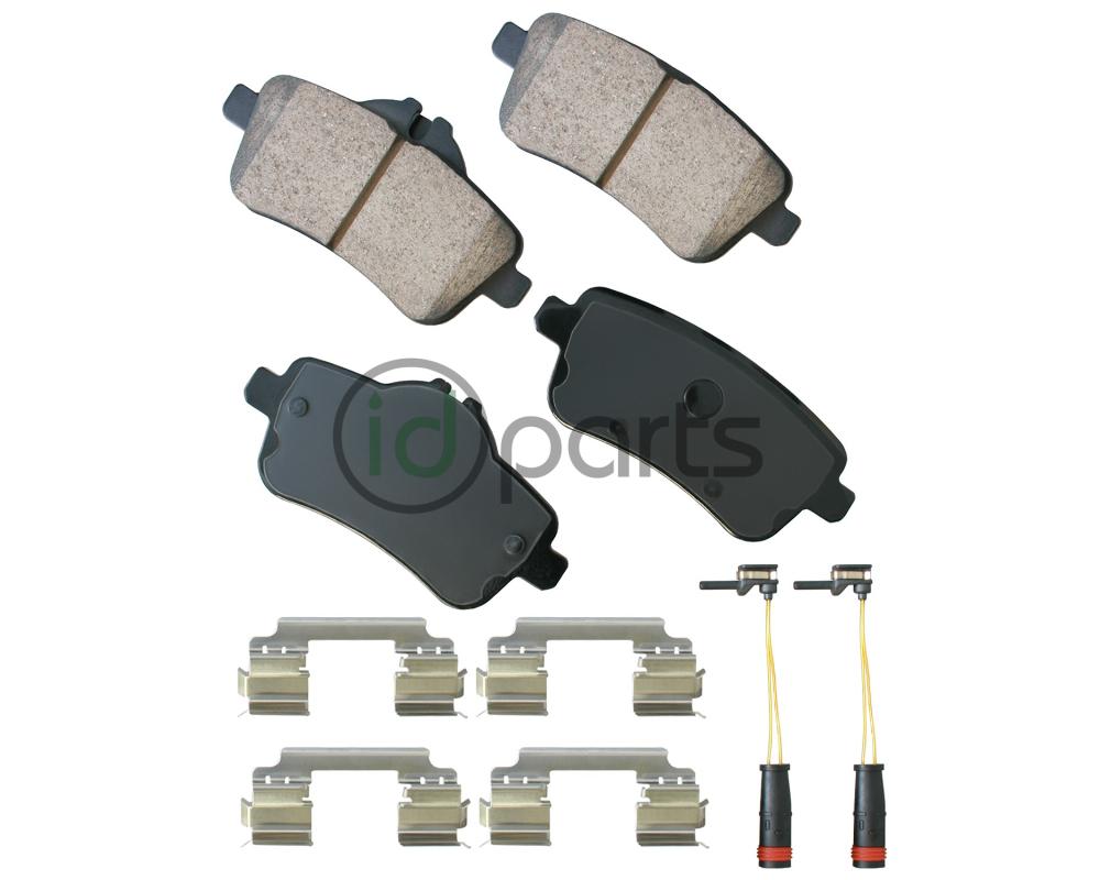Akebono EURO Ultra Premium Ceramic Disc Brake Pad Kit - Rear (X166) Picture 1