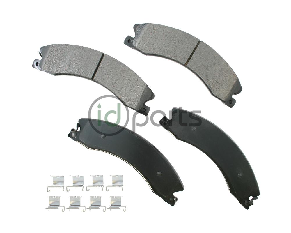 Akebono ProACT Ultra Premium Ceramic Disc Brake Pad Kit - Front & Rear (Silverado/Sierra HD) Picture 1