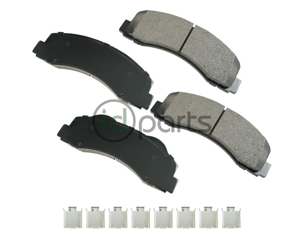 Akebono ProACT Ultra Premium Ceramic Disc Brake Pad Kit - Front (F150 Diesel) Picture 1