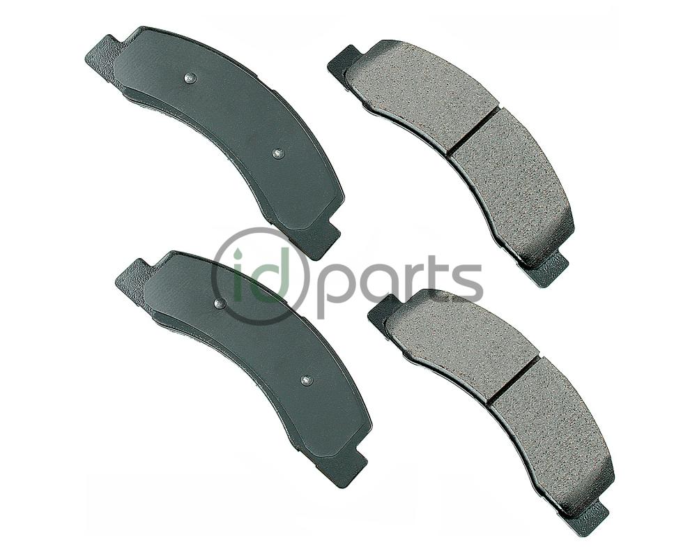 Akebono ProACT Ultra Premium Ceramic Disc Brake Pad Kit - Front (Super Duty Gen 1)(Excursion) Picture 1