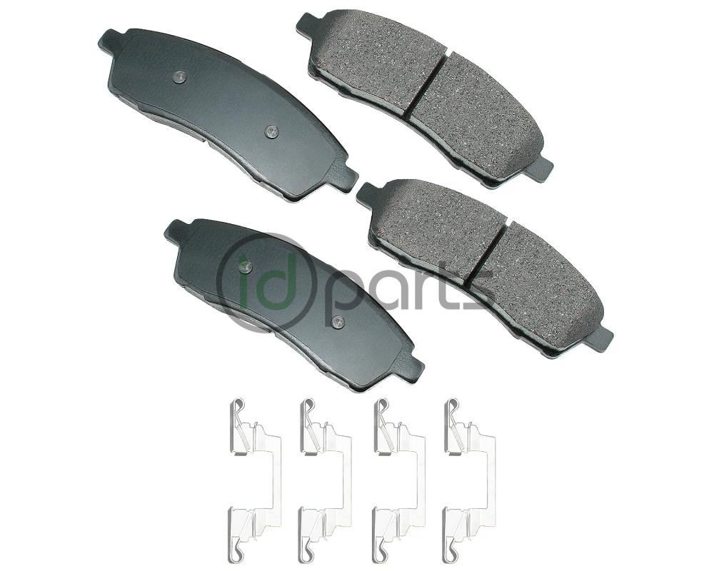 Akebono ProACT Ultra Premium Ceramic Disc Brake Pad Kit - Rear (Super Duty Gen 1) Picture 1