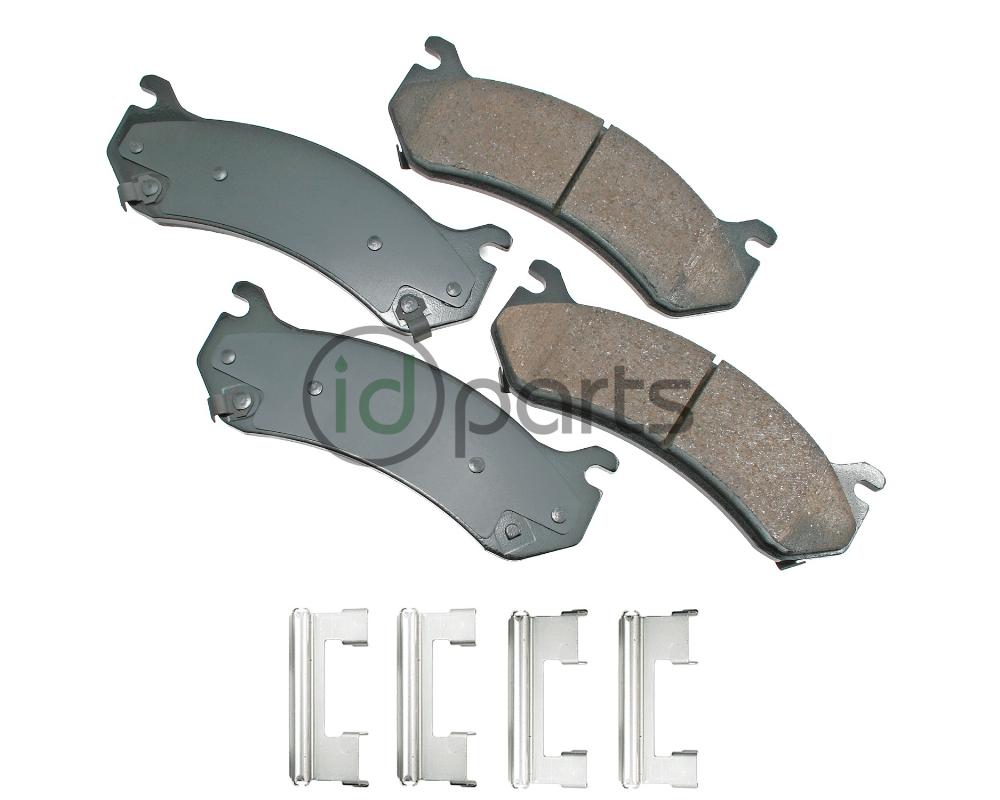 Akebono ProACT Ultra Premium Ceramic Disc Brake Pad Kit - Rear (Silverado/Sierra 01-10) Picture 1