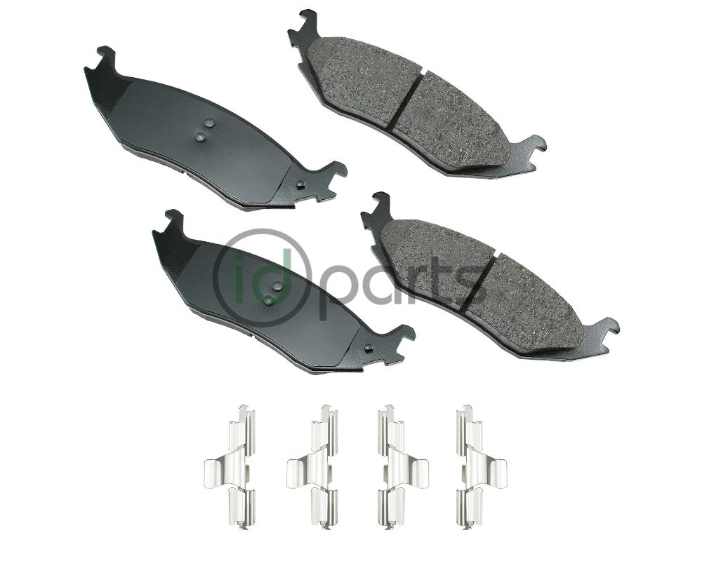 Akebono ProACT Ultra Premium Ceramic Disc Brake Pad Kit - Rear (Ram Ecodiesel) Picture 1