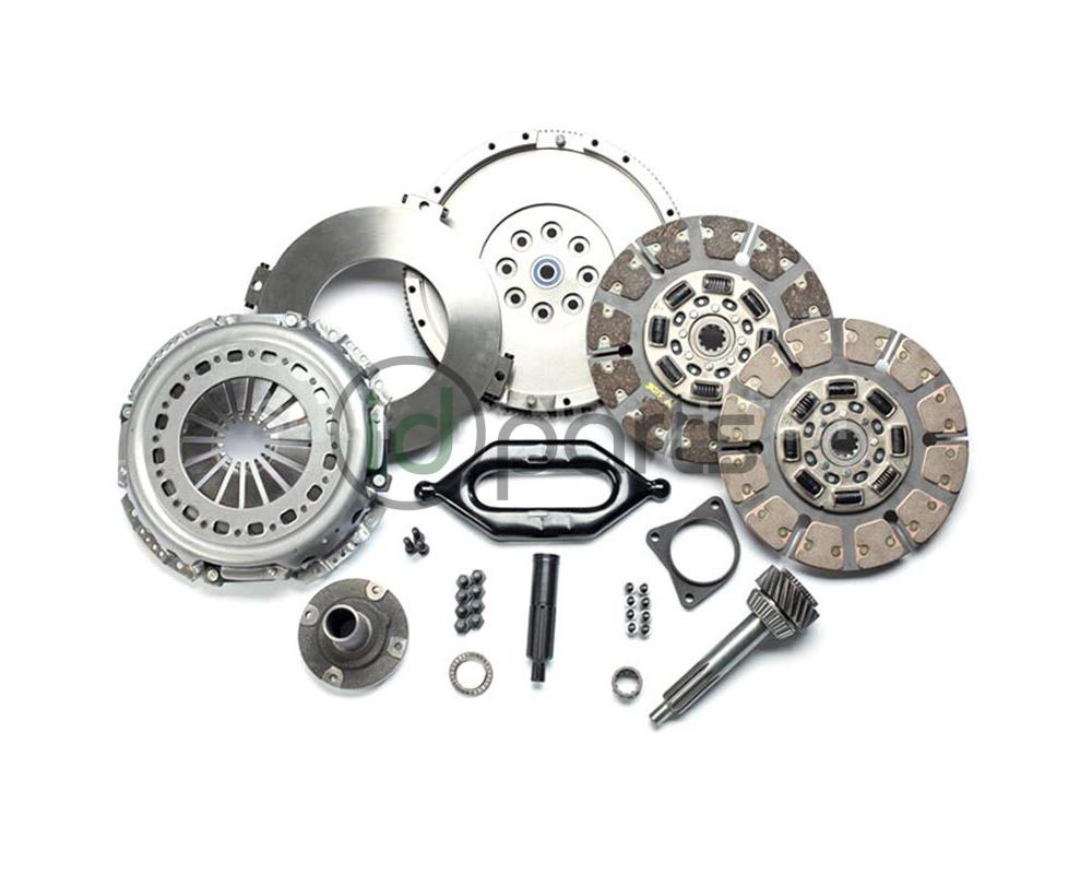 South Bend Stage 4 Clutch & Shaft Upgrade Kit [Street Full Organic Dual Disc] (Cummins 5.9 NV4500/NV5600 Non-HO)