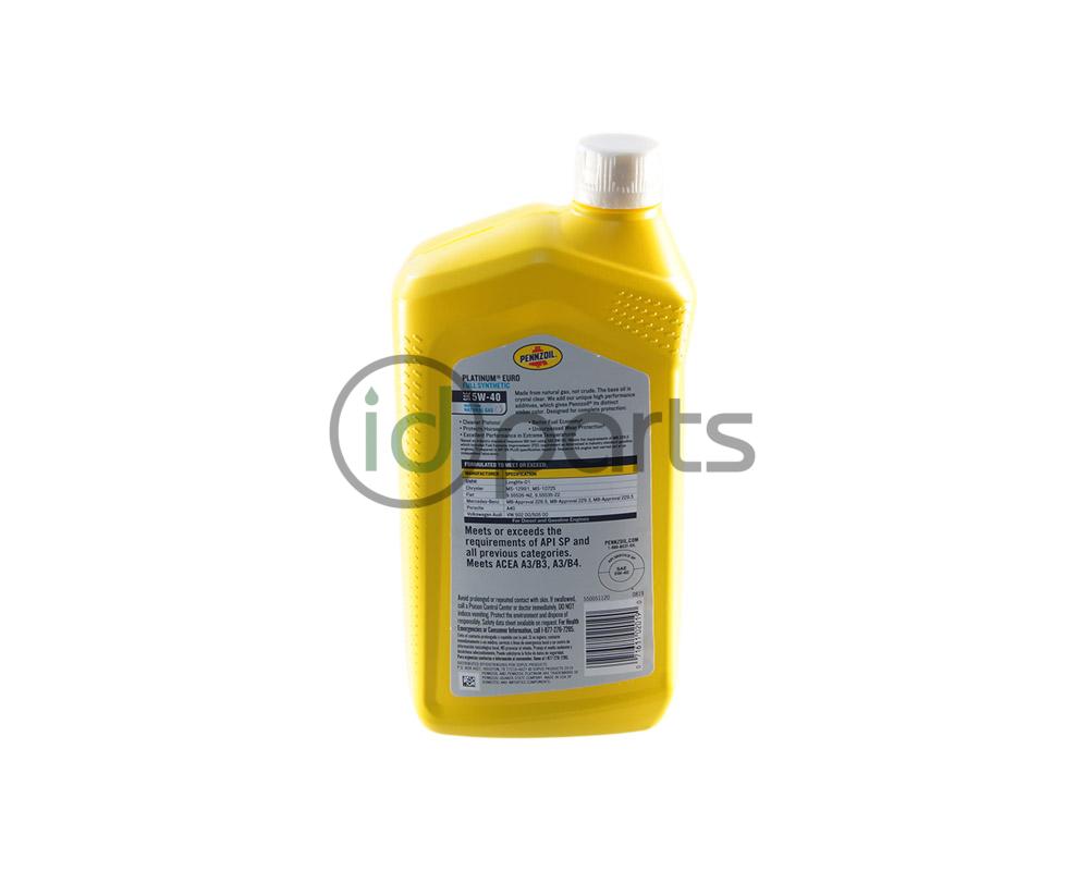 Pennzoil Platinum Euro 5w40 1 Quart Picture 2