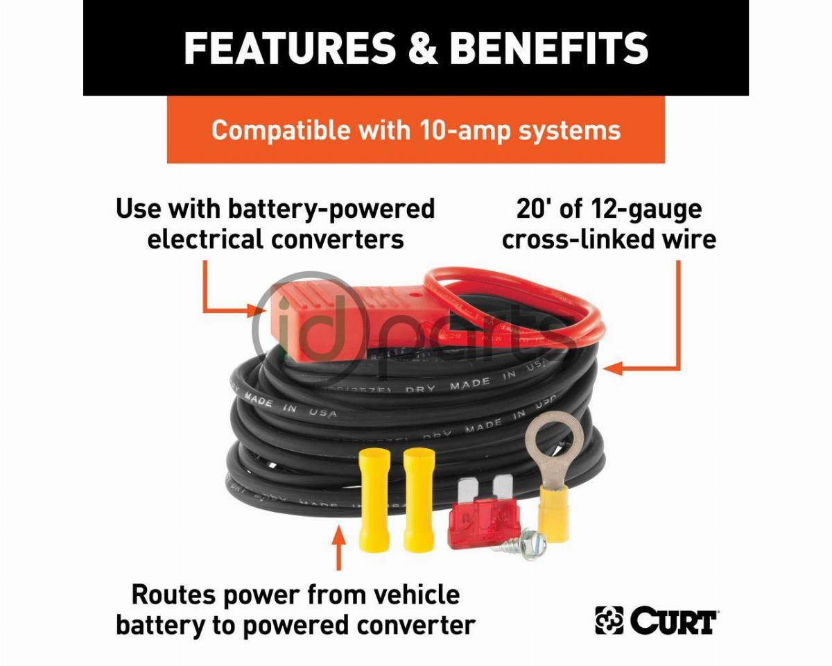 Curt Powered Converter Wiring Kit (10 Amps) Picture 2