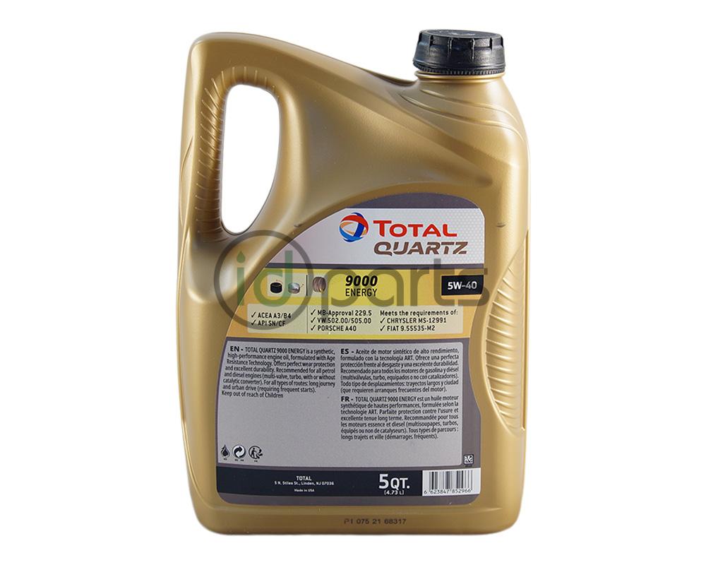 Total Quartz 9000 Energy + Mann VW5OILFLTR3KIT Oil Change Kit - 5W-40 Fully  Synthetic - VW