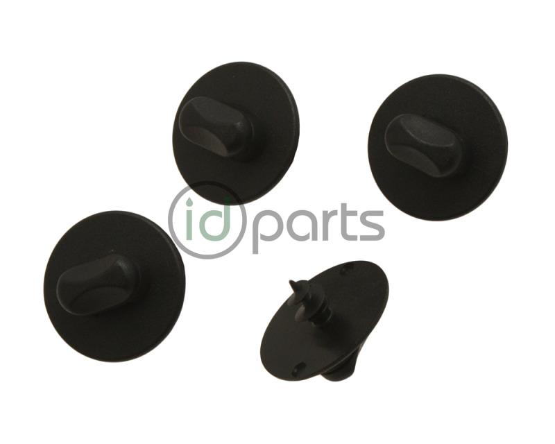 Floor Mat Oval Retaining Screws Black [set of 4] (A4)