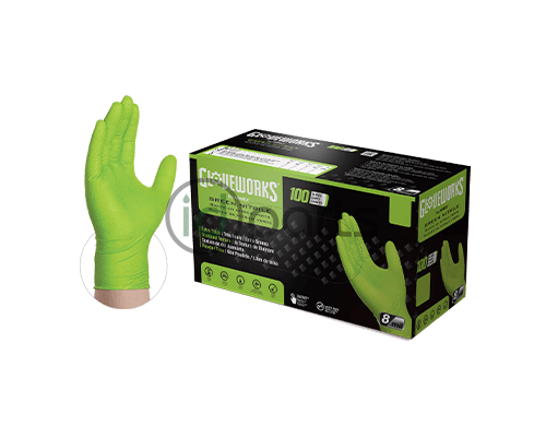 100ct 8mil Green Nitrile Gloves Picture 1