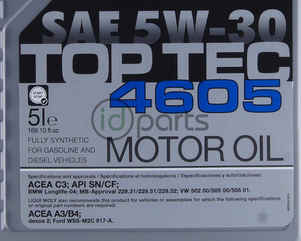 LiquiMoly TopTec 4600 VW 505 505 01 502 BMW Longlife-04 LL04 dexos2 MB  229.31 229.51 20446