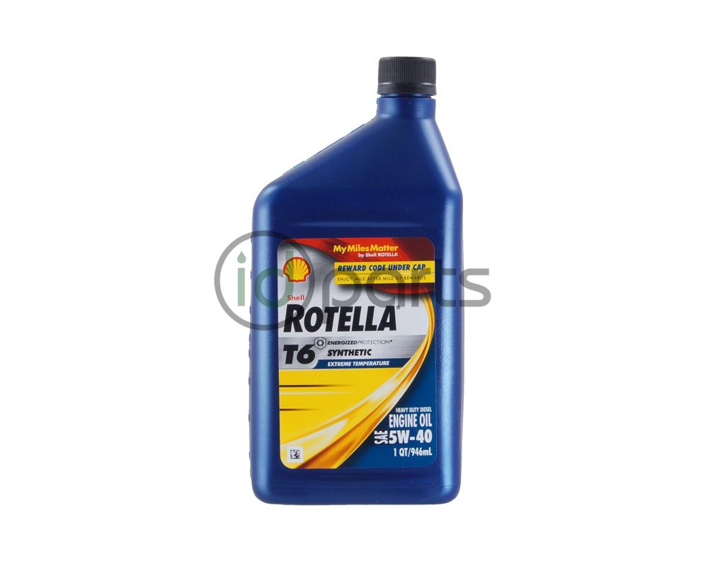 Shell Rotella T6 Full Synthetic 5w40 1 Quart