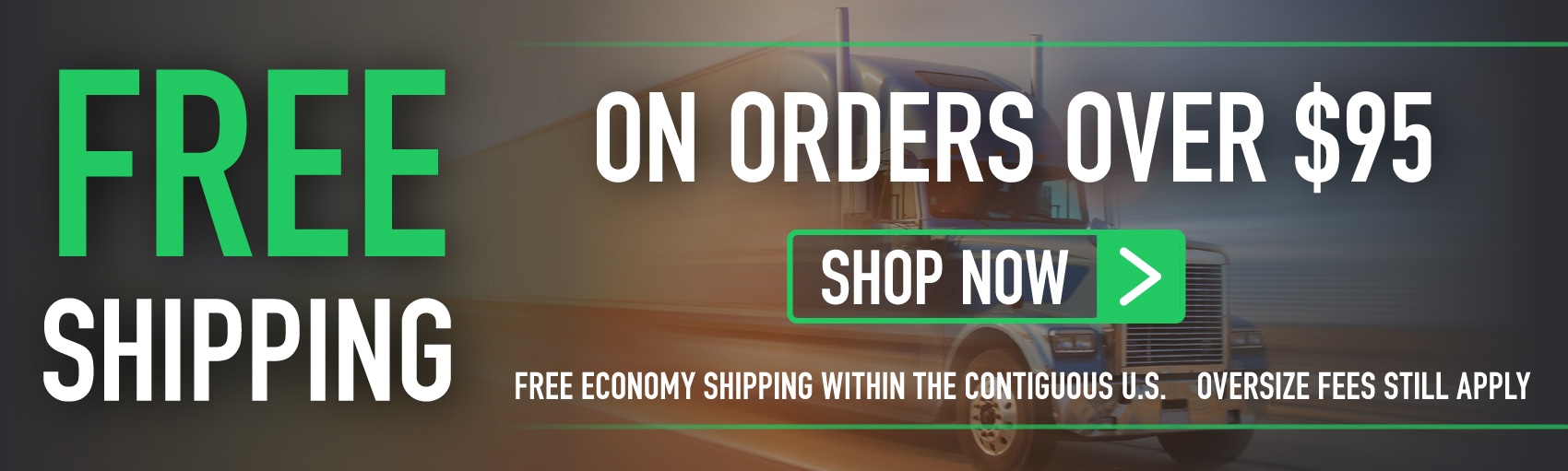 2025 Free Economy Shipping on Orders Over $95