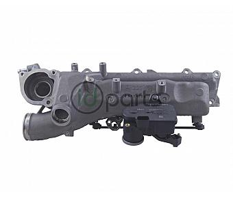 Intake Manifold w/ Swirl Flap Motor Right Side (OM642 late)(VS30 OM642)