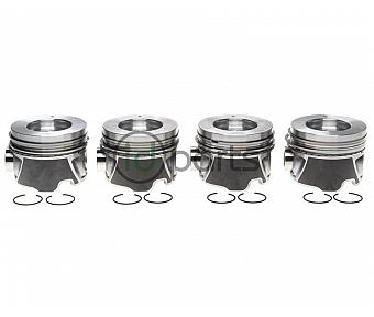 Set of 4 Pistons With Rings For Left Bank [.020 Oversize] (LBZ)(LMM)(LLY)