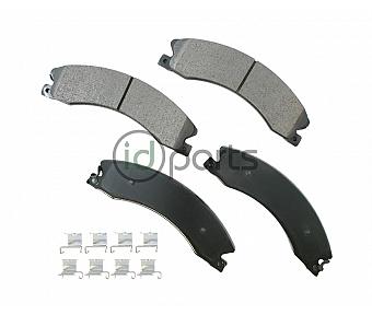 Akebono ProACT Ultra Premium Ceramic Disc Brake Pad Kit - Front & Rear (Silverado/Sierra HD)