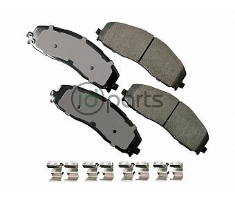 Akebono ProACT Ultra Premium Ceramic Disc Brake Pad Kit - Front (6.7L)