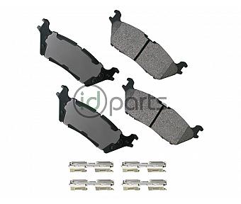 Akebono ProACT Ultra Premium Ceramic Disc Brake Pad Kit - Rear (F150 Diesel w/ Electric Parking Brake)
