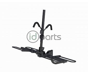 Tray-Style Hitch-Mounted Bike Rack (2 Bikes, 1-1/4&quot; or 2&quot; Shank) - Black
