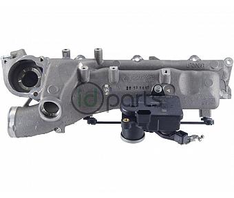 Intake Manifold w/ Swirl Flap Motor Right Side (WK OM642)(OM642 early)